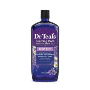 Dr Teal's Foaming Bath, Sleep Bath with Melatonin, Lavender & Chamomile Essential Oils