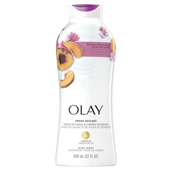 Olay Fresh Outlast Body Wash, with Notes of Peach and Cherry Blossom